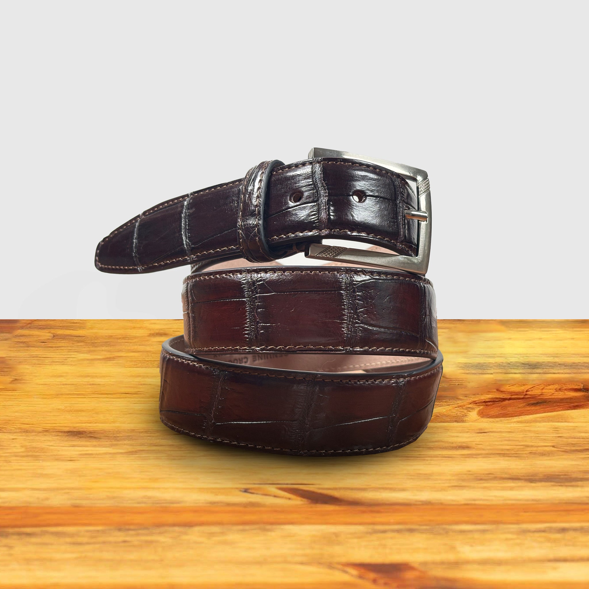 C8099 Calzoleria Toscana Crocodile Belt