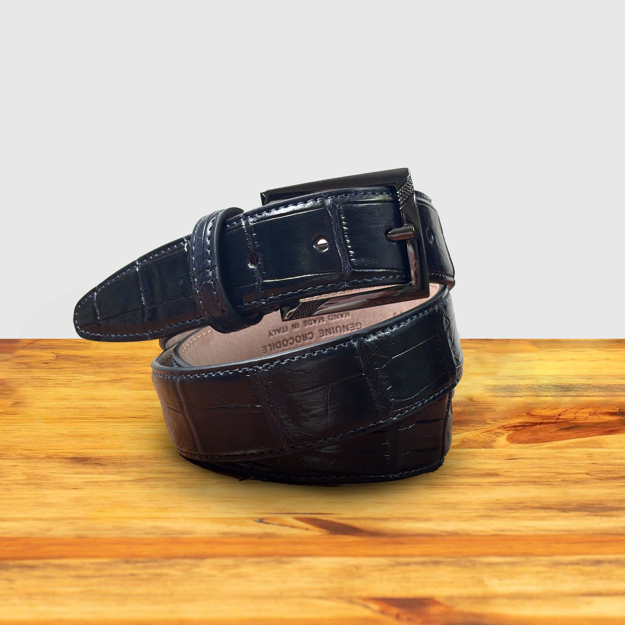 C8099 Calzoleria Toscana Crocodile Belt