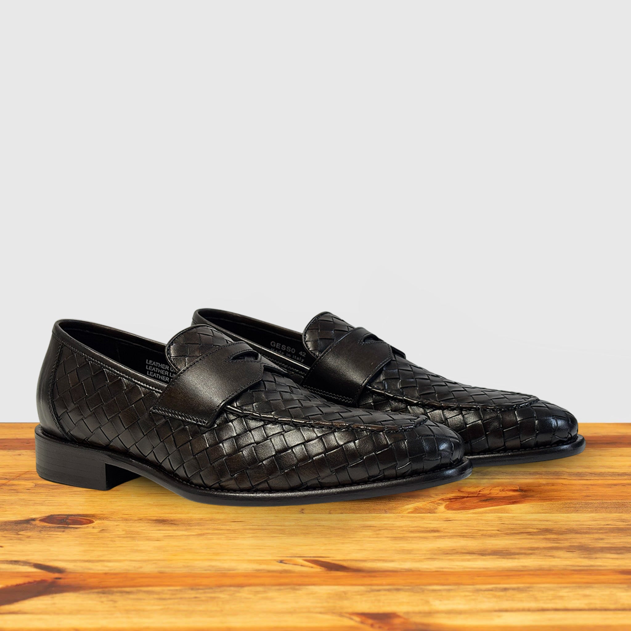 Calzoleria Toscana Gesso Woven Dress Loafer