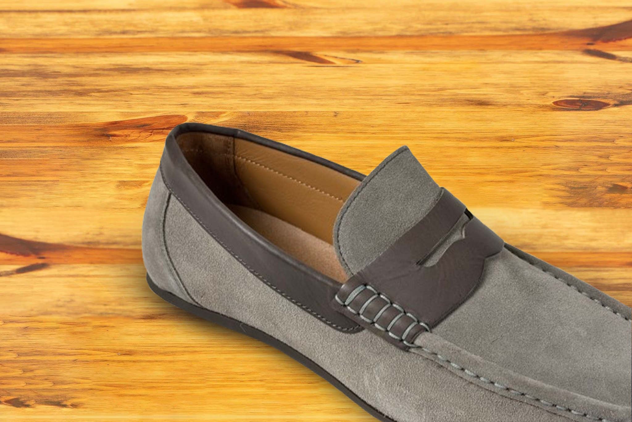 Calzoleria Toscana Zula Velour Suede/Leather Penny Loafer