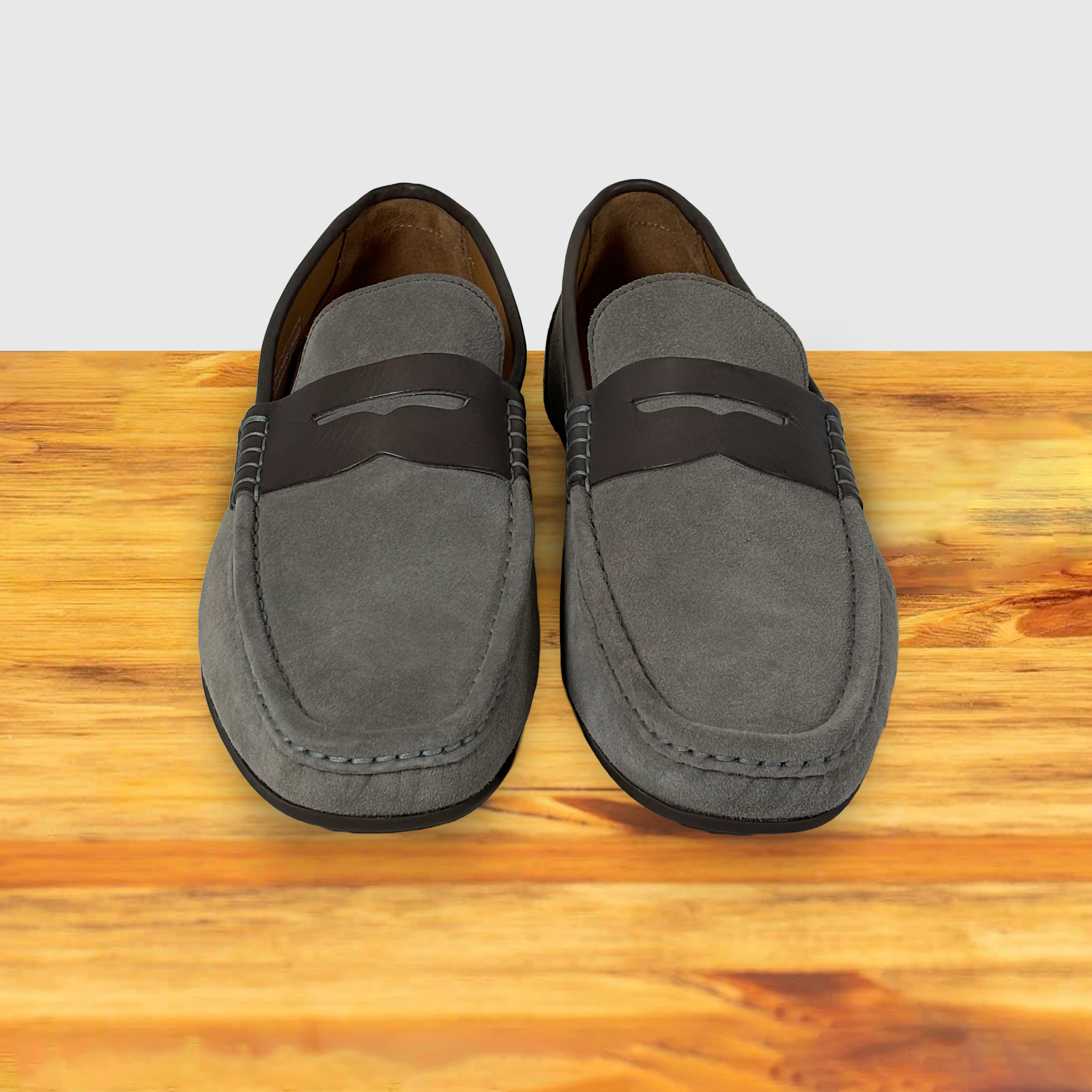 Calzoleria Toscana Zula Velour Suede/Leather Penny Loafer