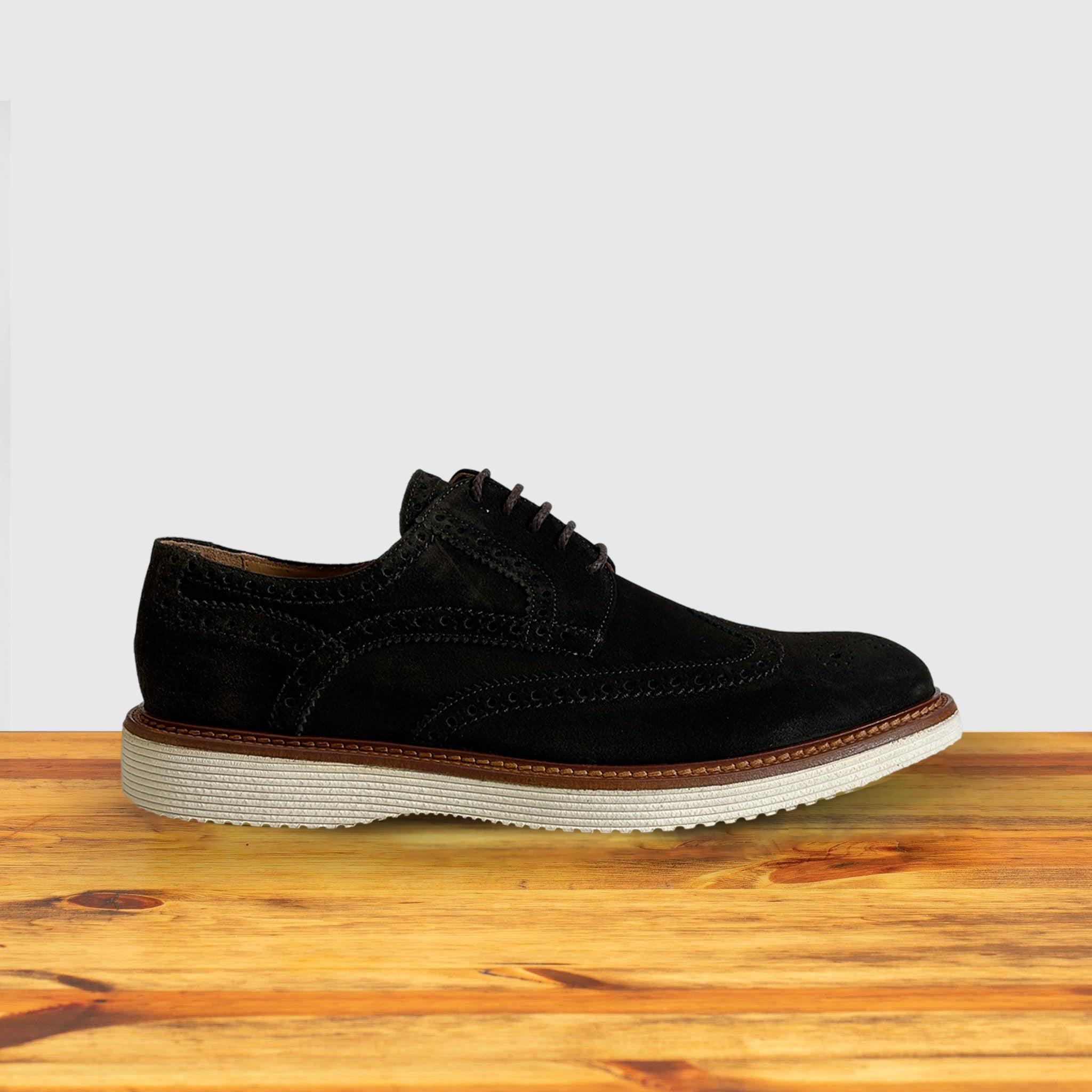 Calzoleria Toscana Ronta Velour Suede Wingtip Derby