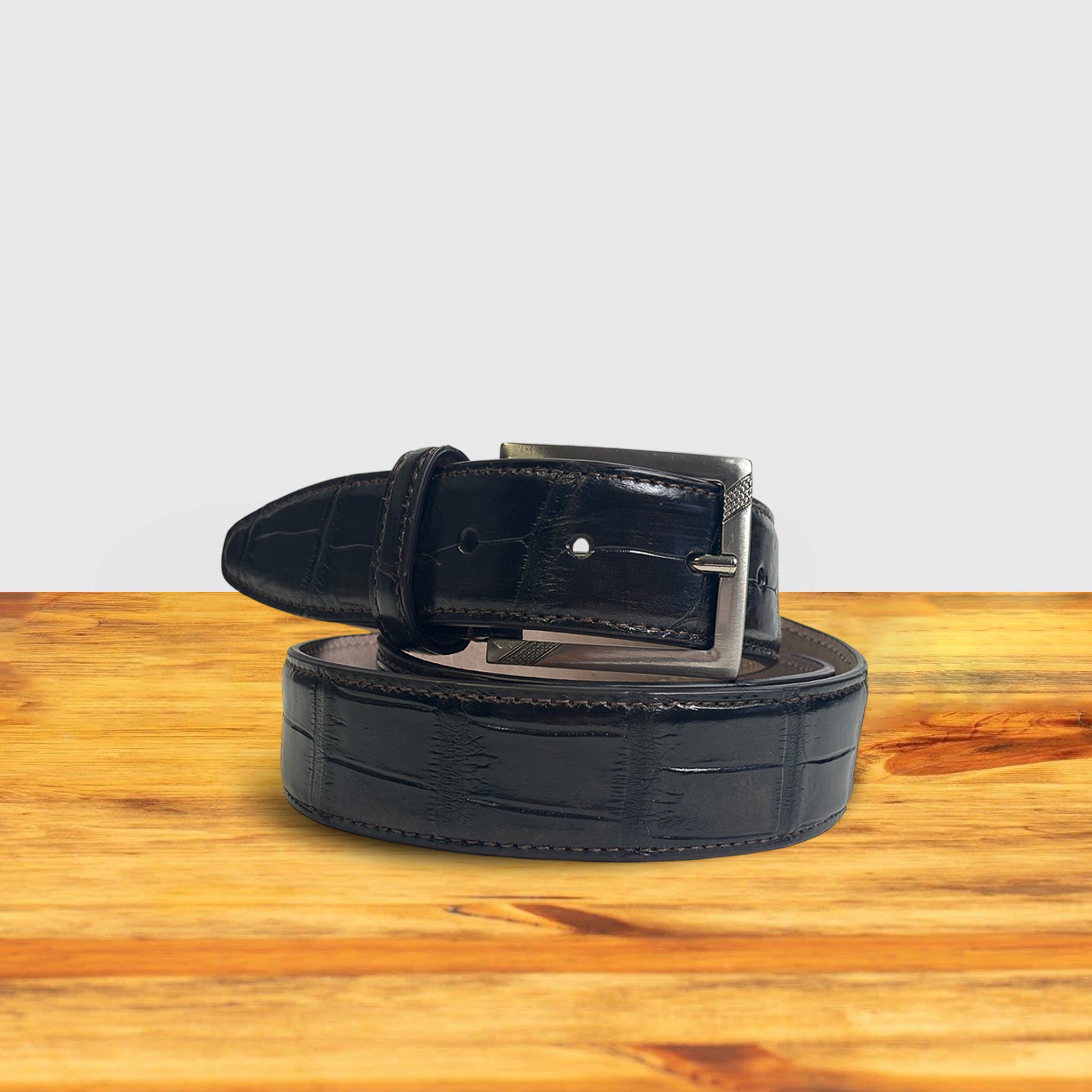 C8099 Calzoleria Toscana Crocodile Belt