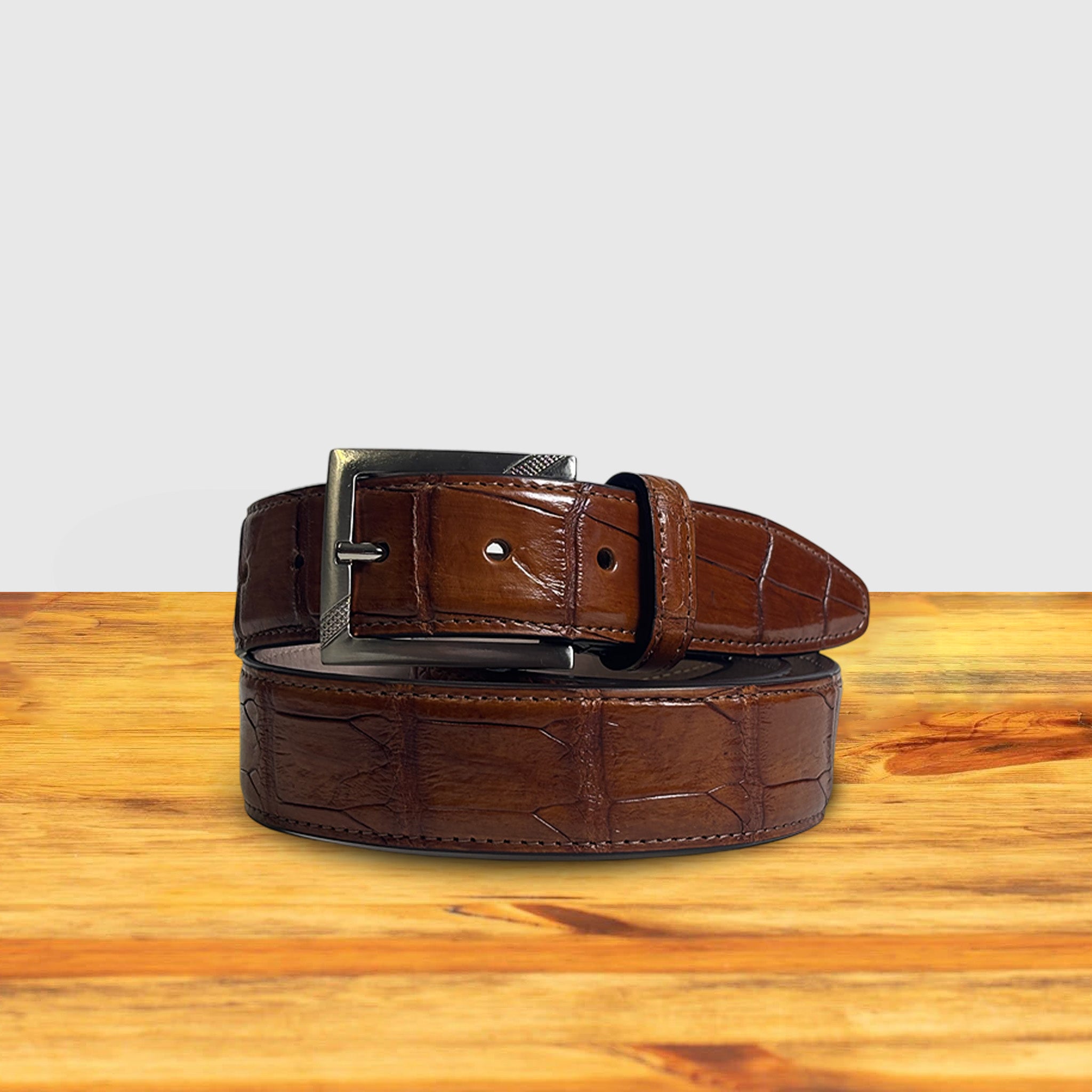 C8099 Calzoleria Toscana Crocodile Belt