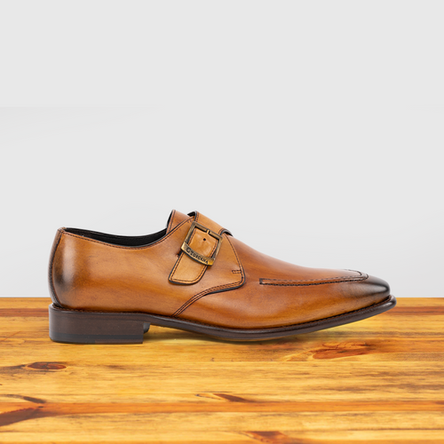 Dark Caramel / 40 EU - 7 US / Monkstraps