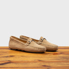 Profile of 8976 Calzoleria Toscana Women's Rope Suede Driver on top of a wooden table