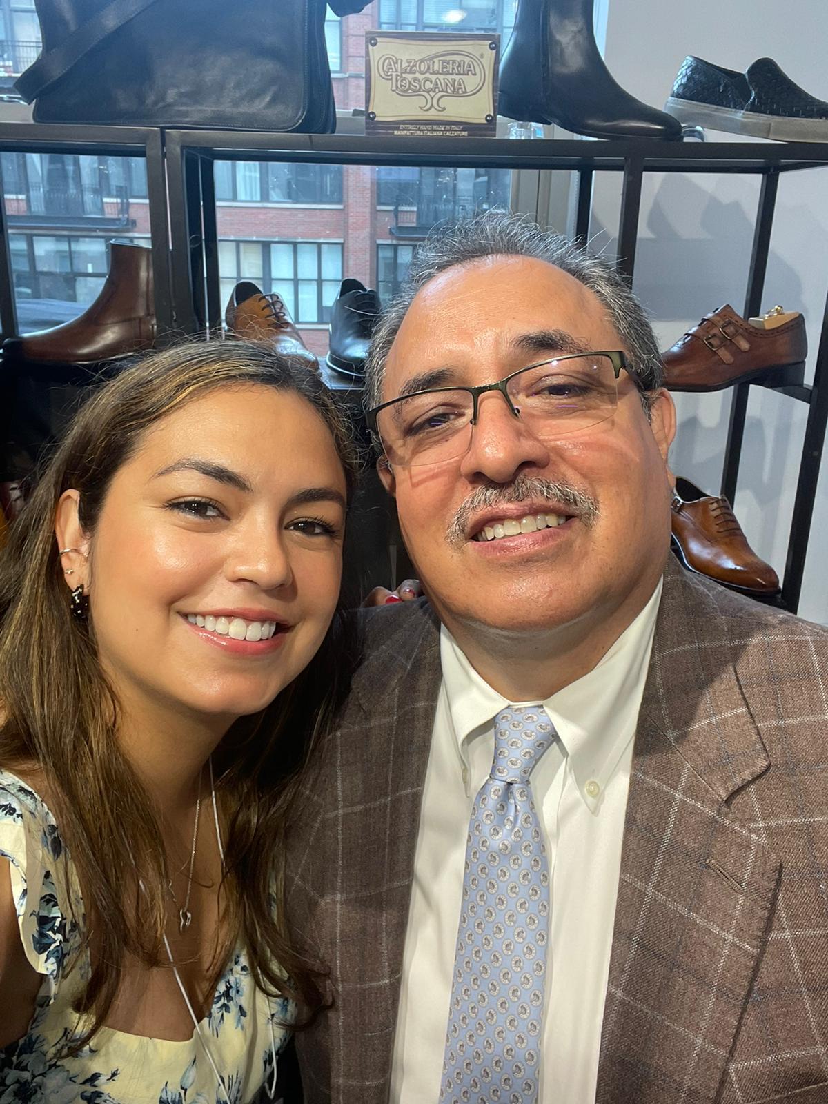 Cindy and her father Francisco, founders of Toscana USA
