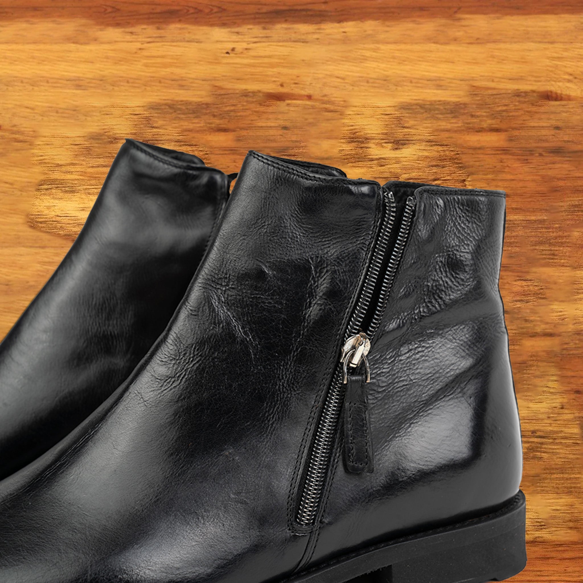 Q254 Dip-Dyed Double Zipper Boot - Toscana USA