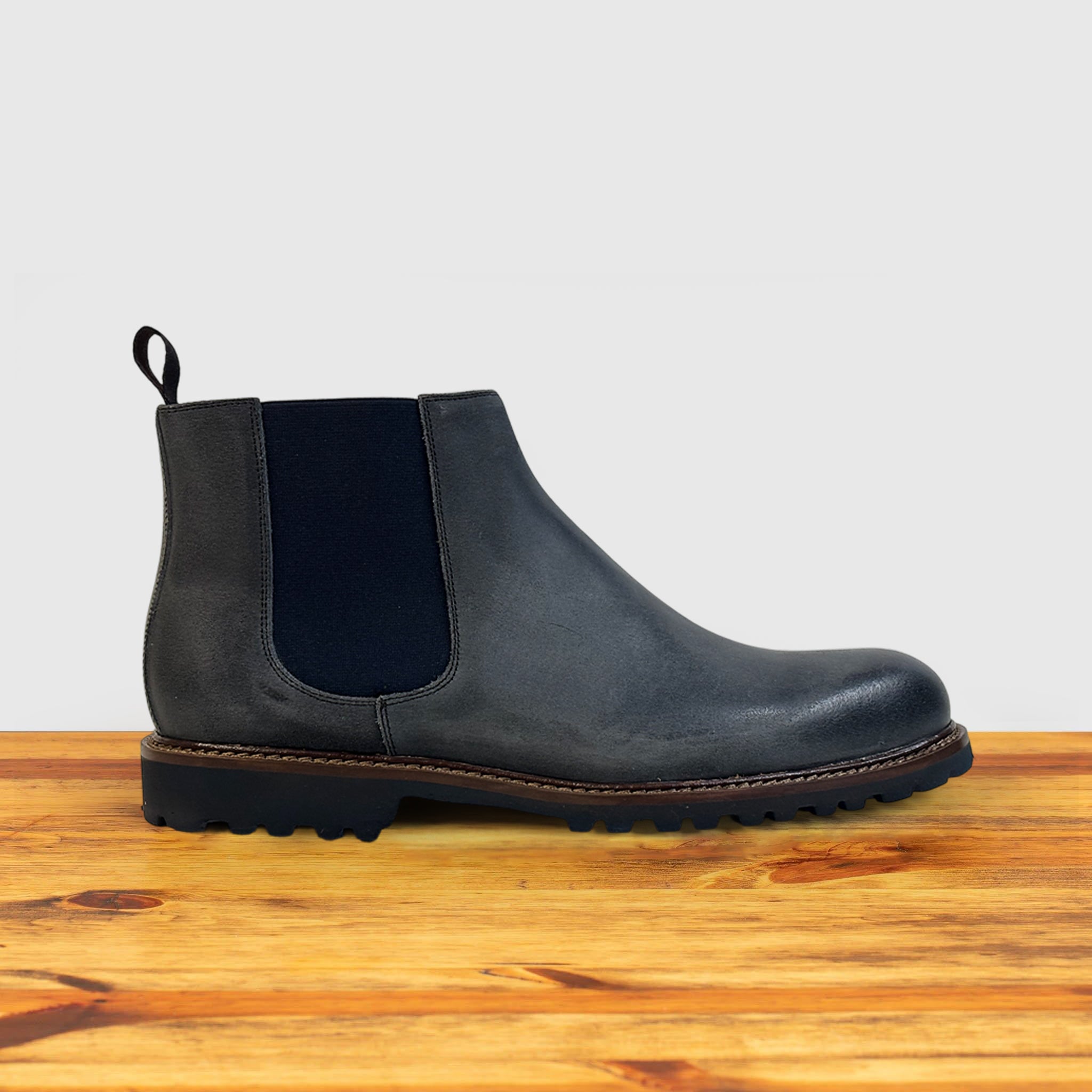 1969 Calzoleria Toscana Wax Suede Double Gore Chelsea Boot