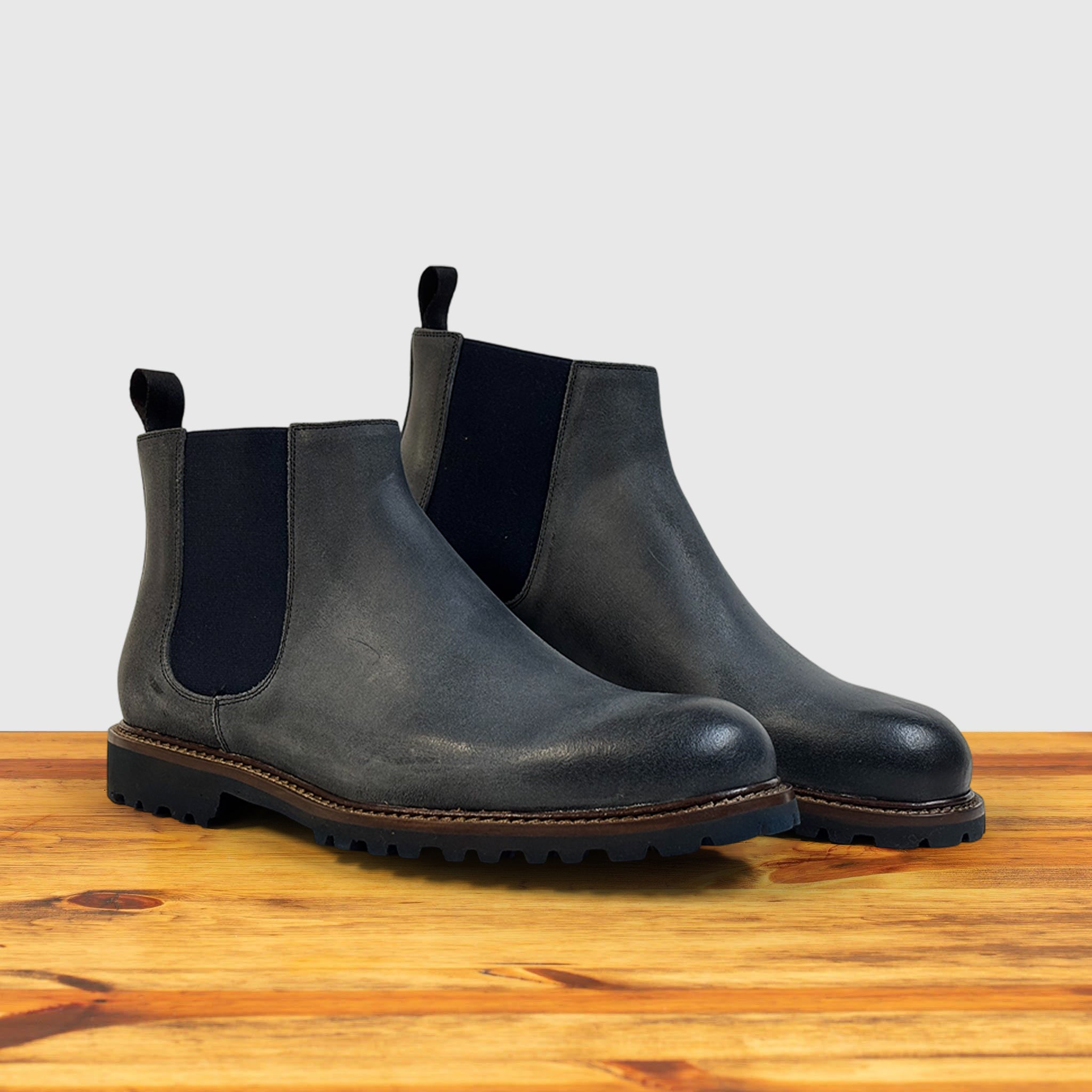 Gringos M486A Stivaletti Chelsea Uomo In Pelle - Colore Nero, Suola Sintetica, Taglia 9 UK