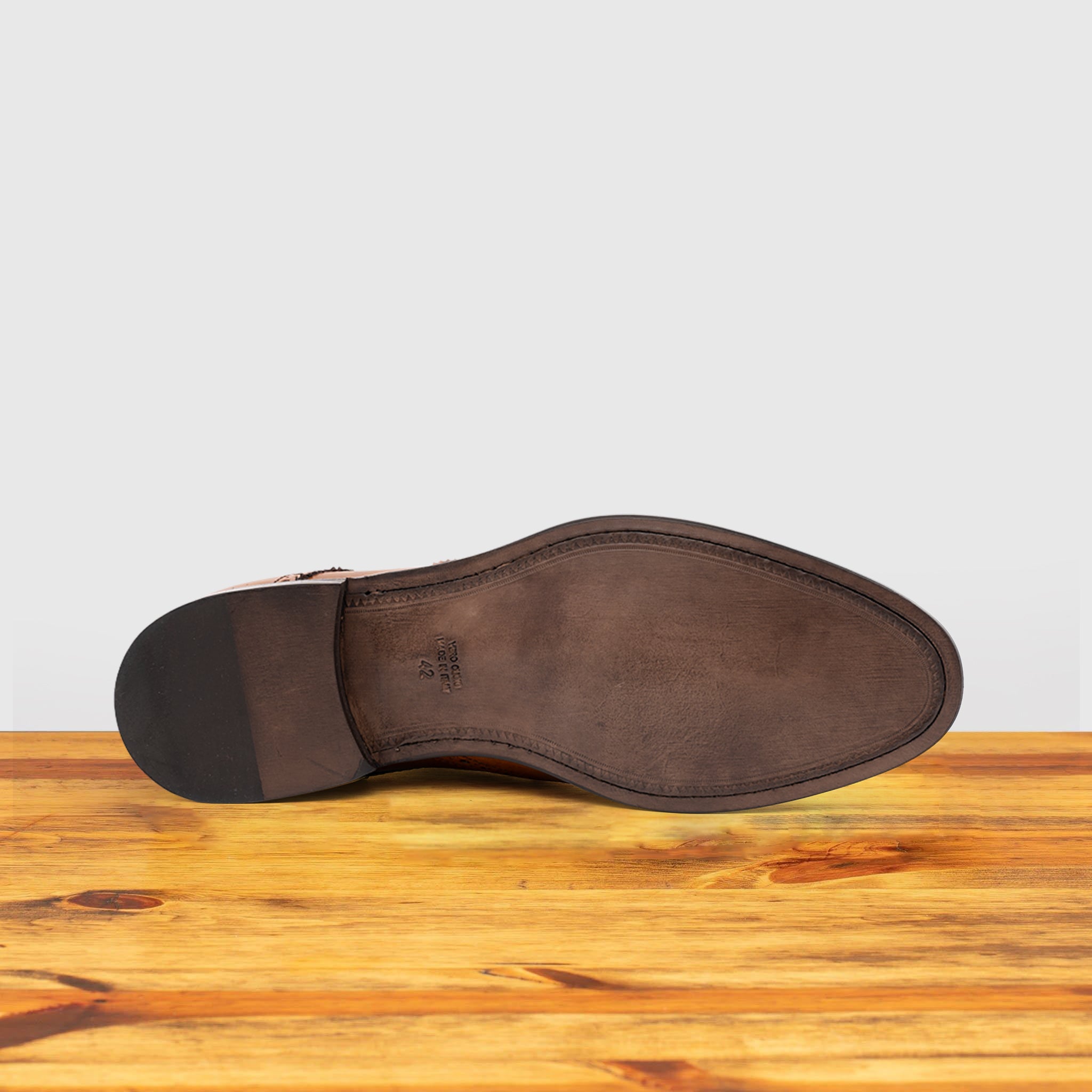 A484 Calzoleria Toscana Wingtip Dress Shoe - Toscana USA