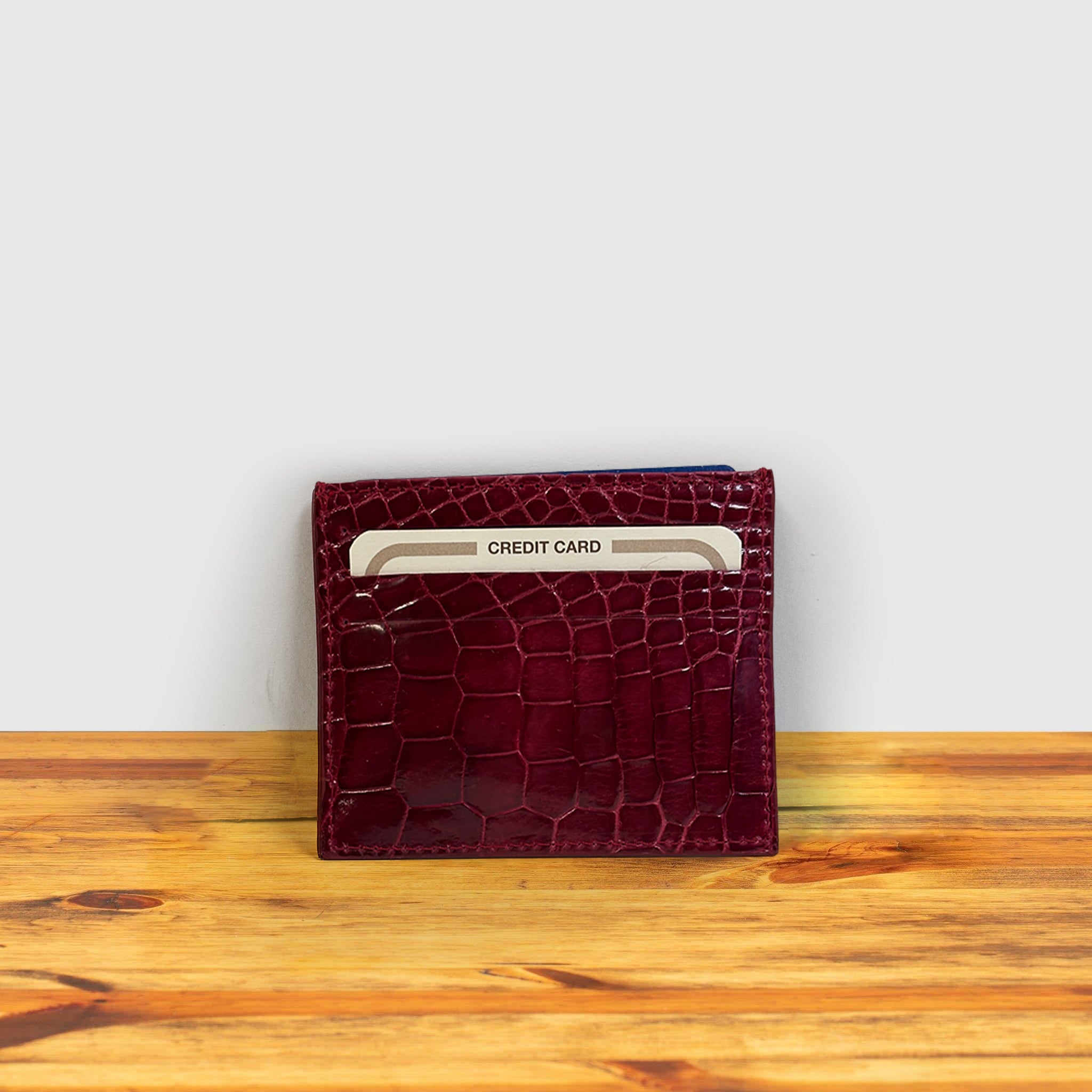 Exotic Caiman Belly 2024 Leather card holder