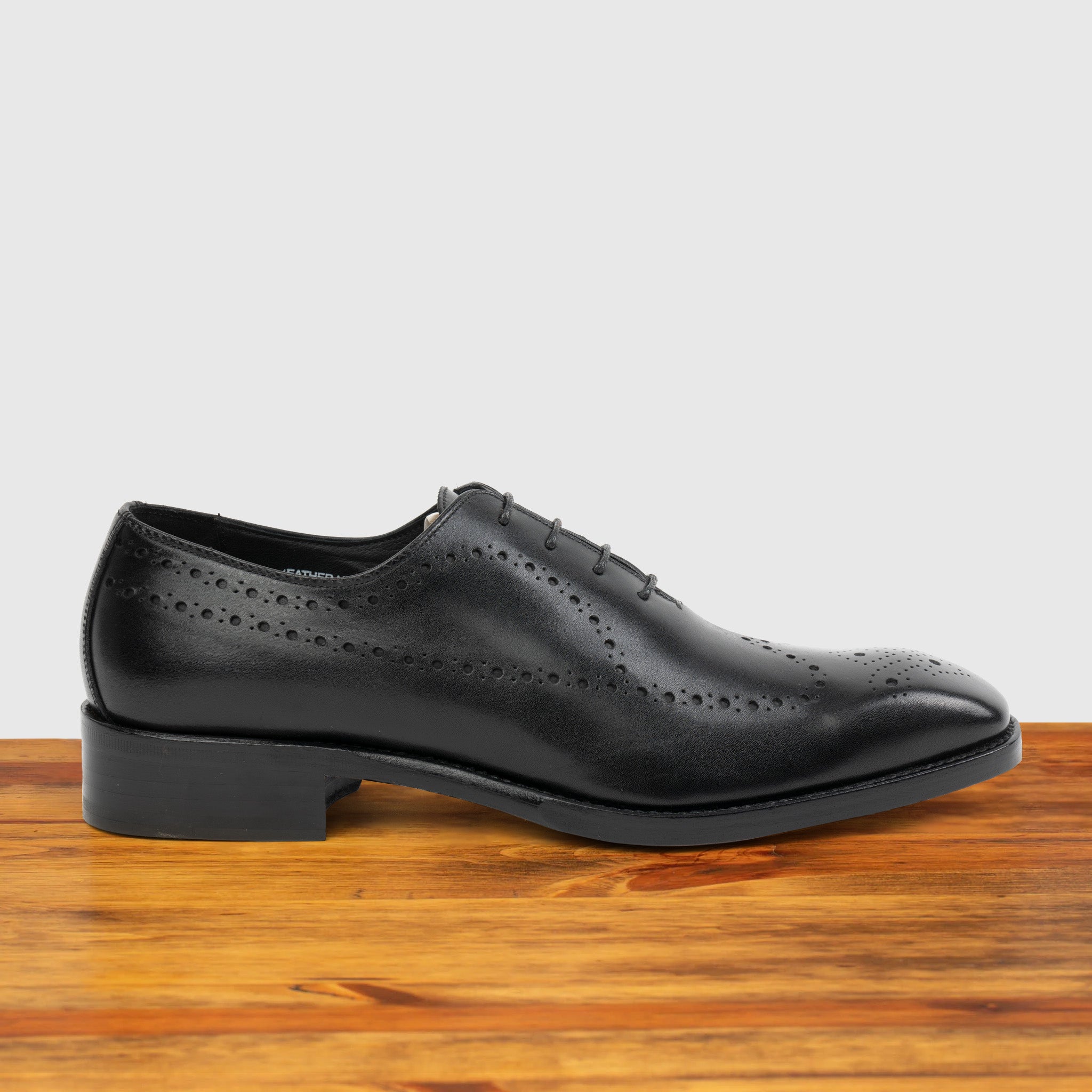 Q975 Calzoleria Toscana Perforated Wholecut Dress Shoe, Black / 46 EU - 13 US / Lace Ups Q975 Calzoleria Toscana Perforated Wholecut Dress Shoe, Black / 46 EU - 13 US / Lace Ups