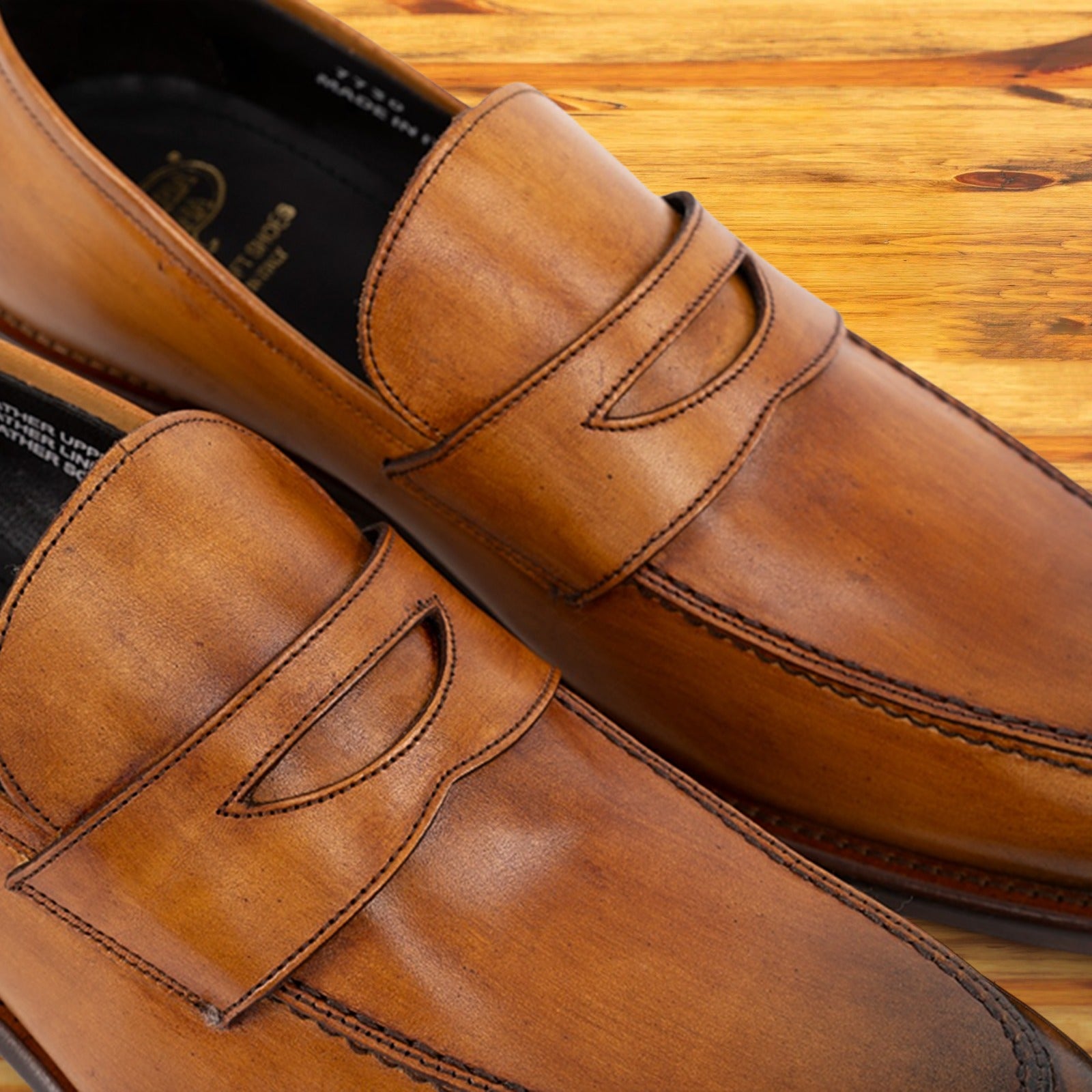 7730 Calzoleria Toscana Leather Dress Loafer - Toscana USA