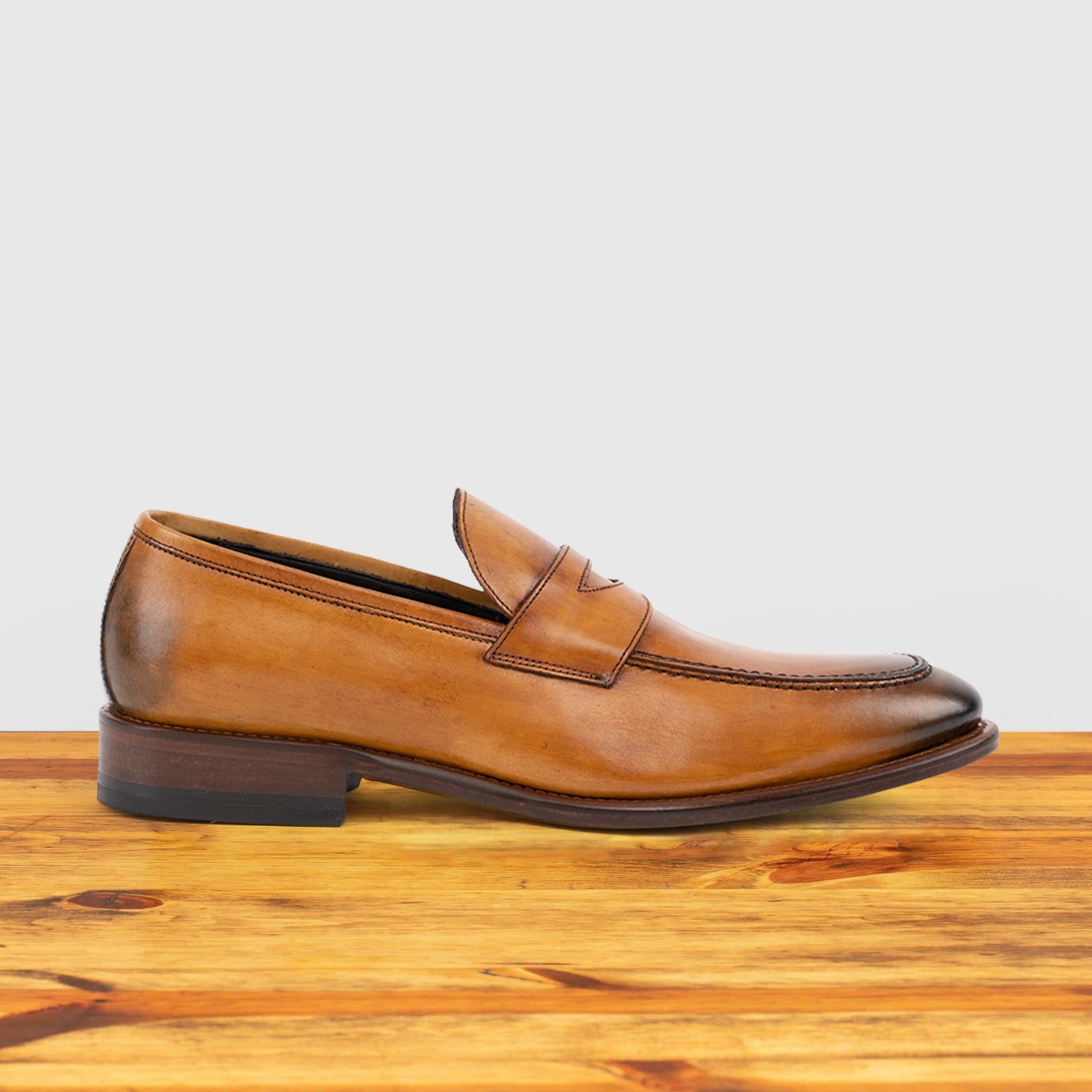 7730 Calzoleria Toscana Leather Dress Loafer, Dark Caramel / 48 EU - 15 US / Slip-Ons 7730 Calzoleria Toscana Leather Dress Loafer, Dark Caramel / 48 EU - 15 US / Slip-Ons