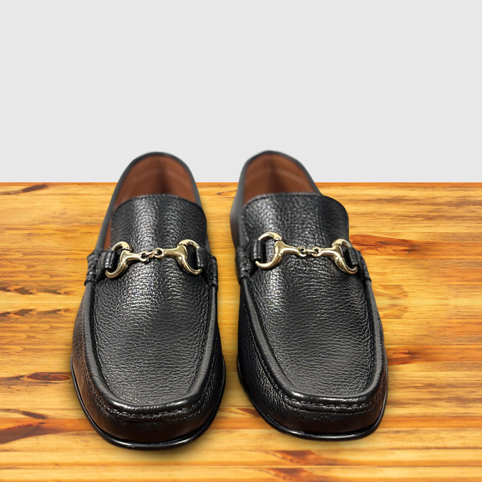 8616-D Calzoleria Toscana Cervo Tumbled Calf Horsebit Loafer