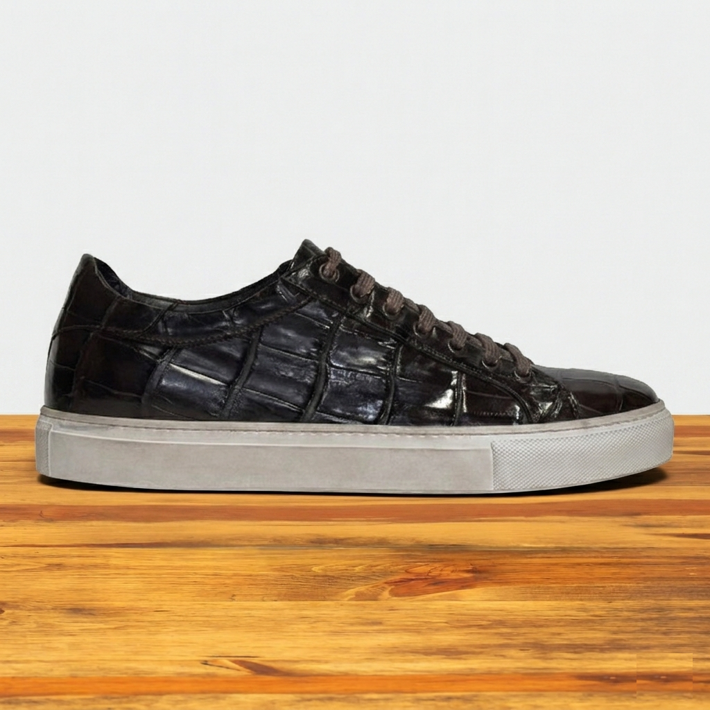 Gaiba Dip-Dyed Crocodile Sneaker – Calzoleria Toscana - Toscana USA