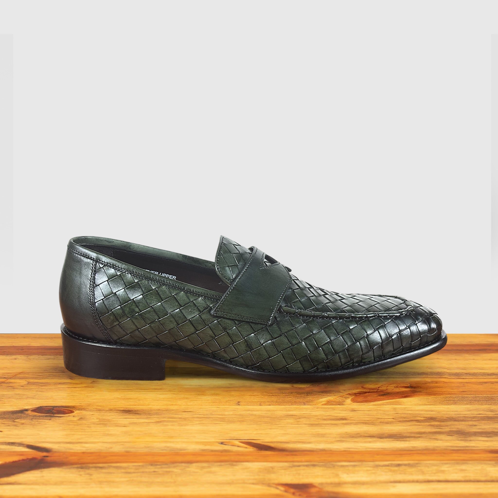 Calzoleria Toscana Gesso Woven Dress Loafer, Emerald Green / 41 EU - 8 US Calzoleria Toscana Gesso Woven Dress Loafer, Emerald Green / 41 EU - 8 US