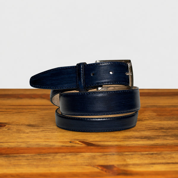 blue dress belt C1450 Leather – Calzoleria Toscana, / 34 / C1450 Color:Peach SU25D4-1-Family Men's Black Ribbed Tuxedo and timeless elegance with