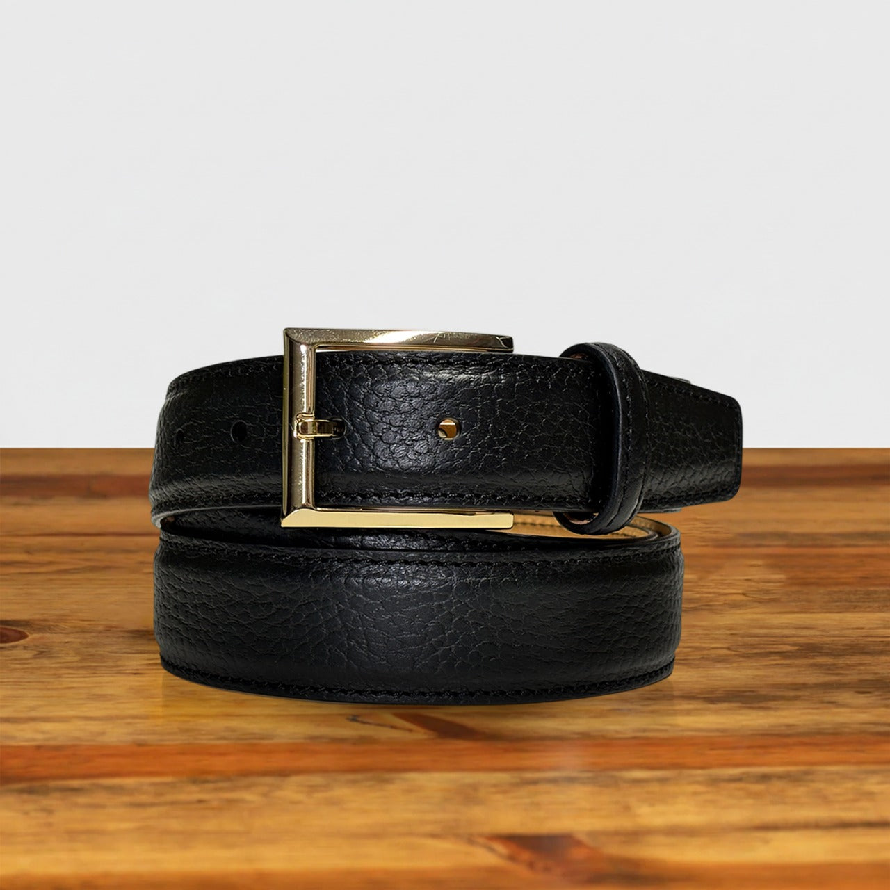 C1450-P Calzoleria Toscana Scotch Grain Dress Belt - Toscana USA