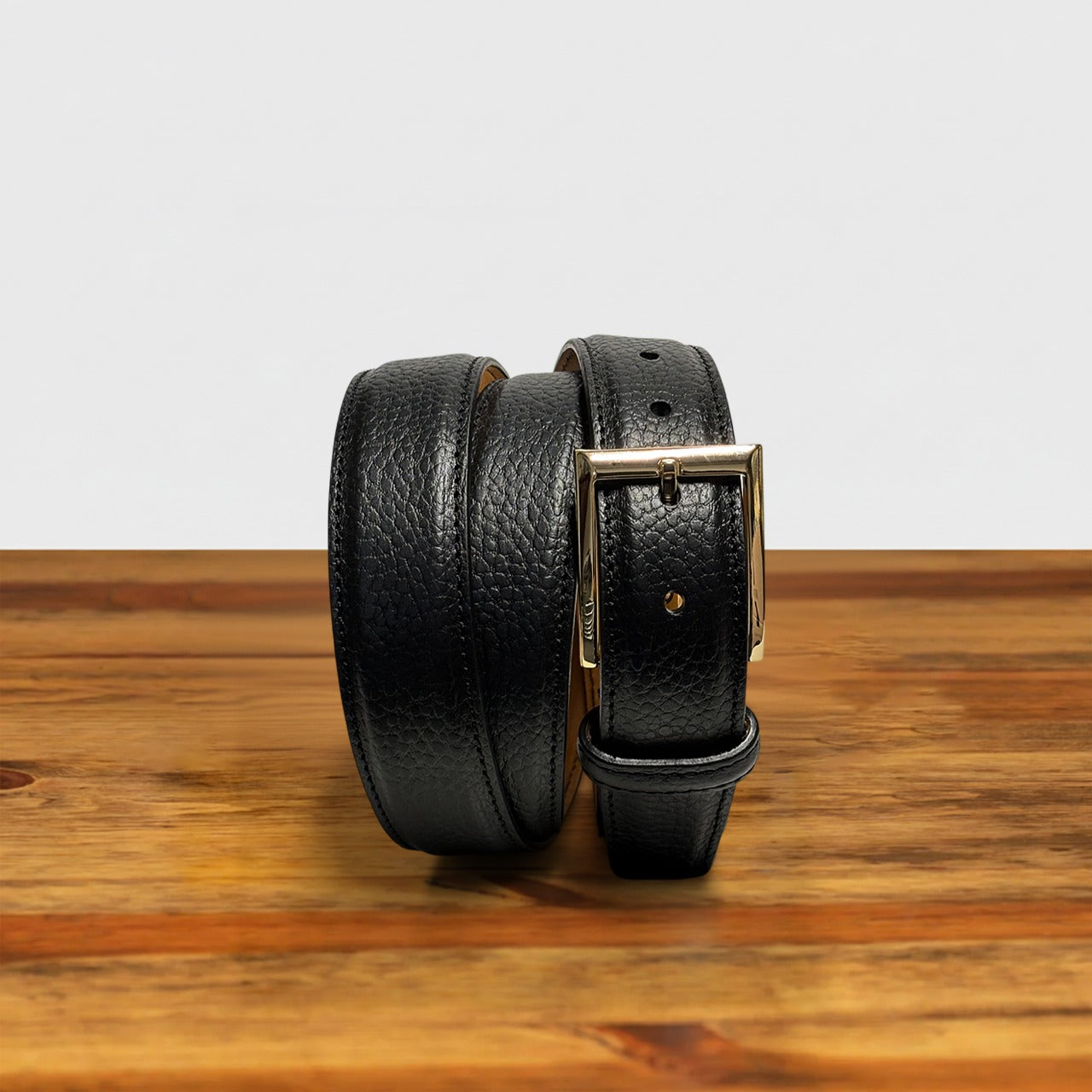 C1450-P Calzoleria Toscana Scotch Grain Dress Belt - Toscana USA