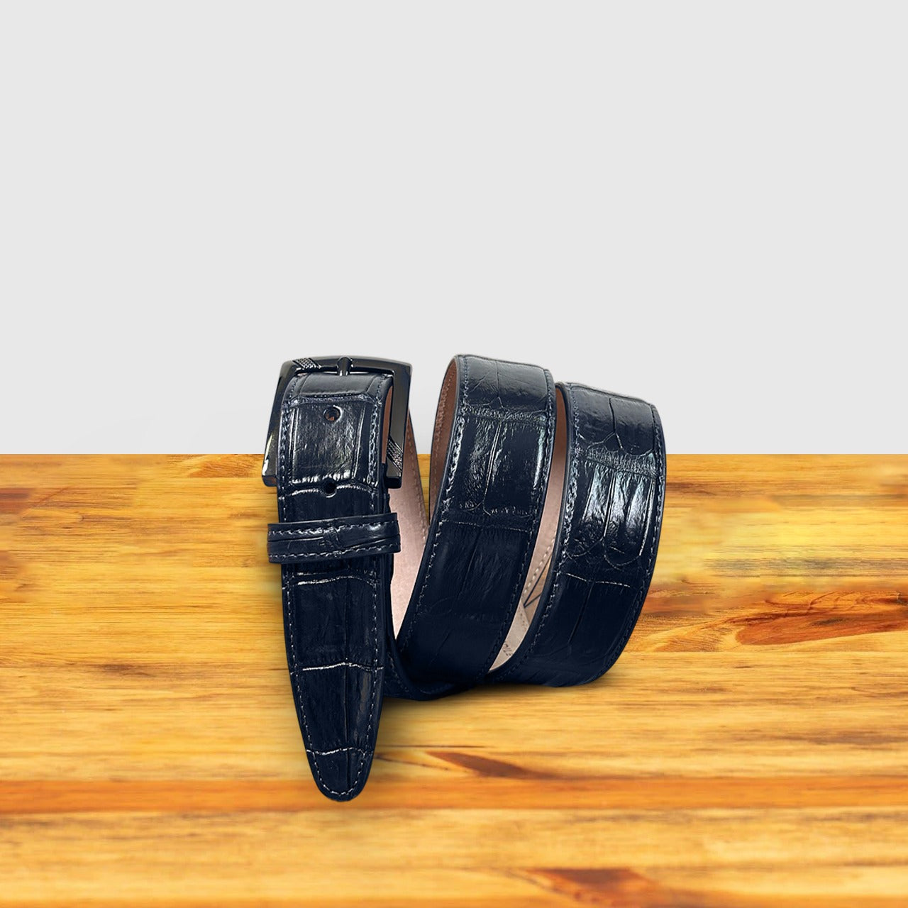 C8099 Calzoleria Toscana Crocodile Belt - Toscana USA