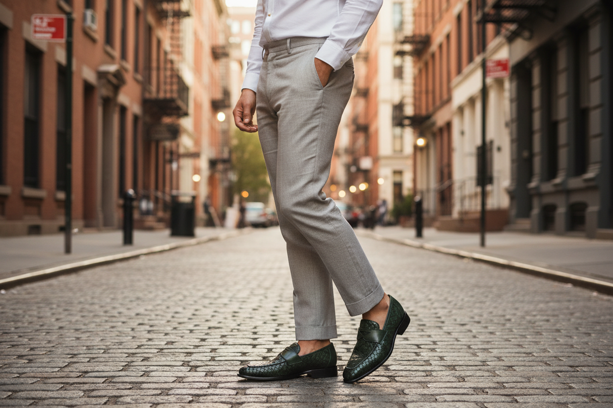 Calzoleria Toscana Gesso Woven Dress Loafer