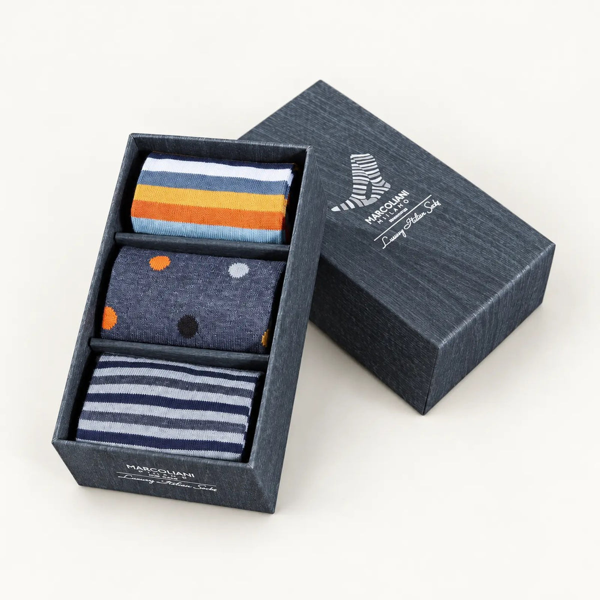 Marcoliani Mix 13 luxury Italian dress socks