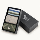 Marcoliani Mix 18 luxury Italian dress socks three-pair gift box