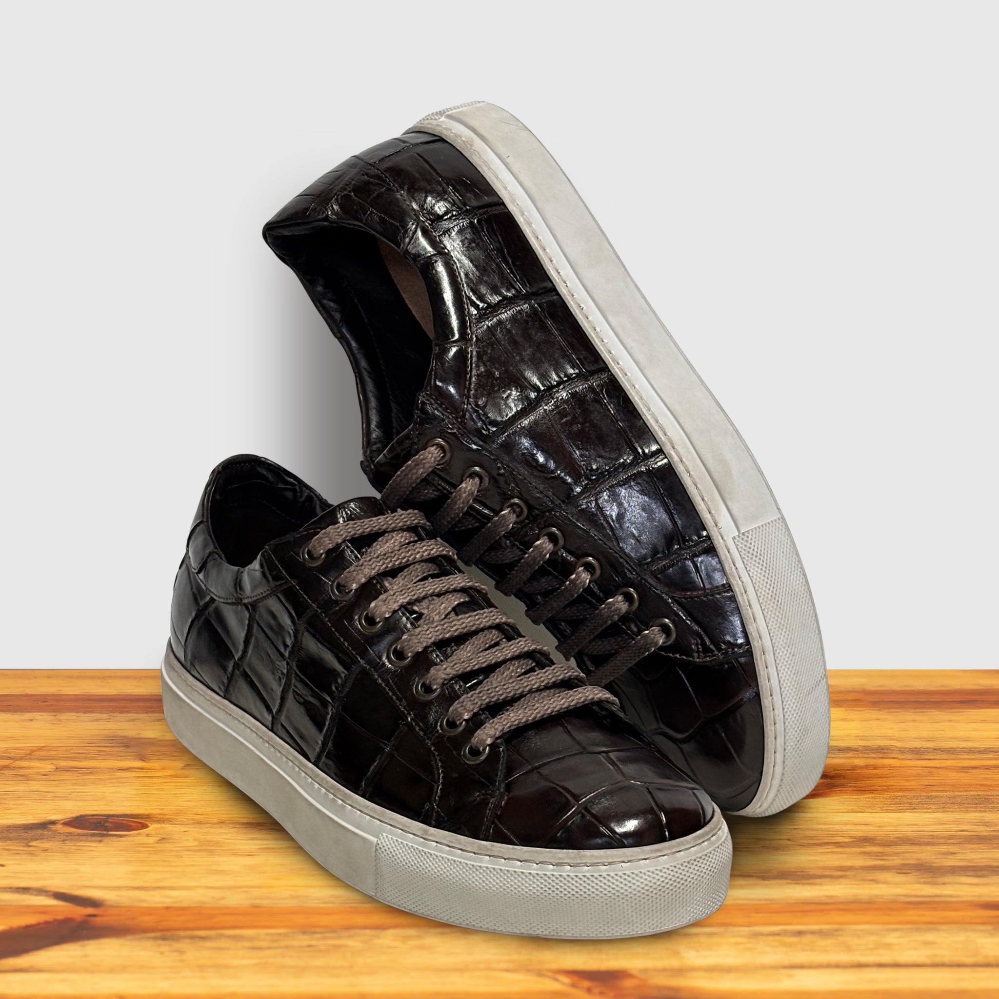 Gaiba Dip-Dyed Crocodile Sneaker – Calzoleria Toscana - Toscana USA