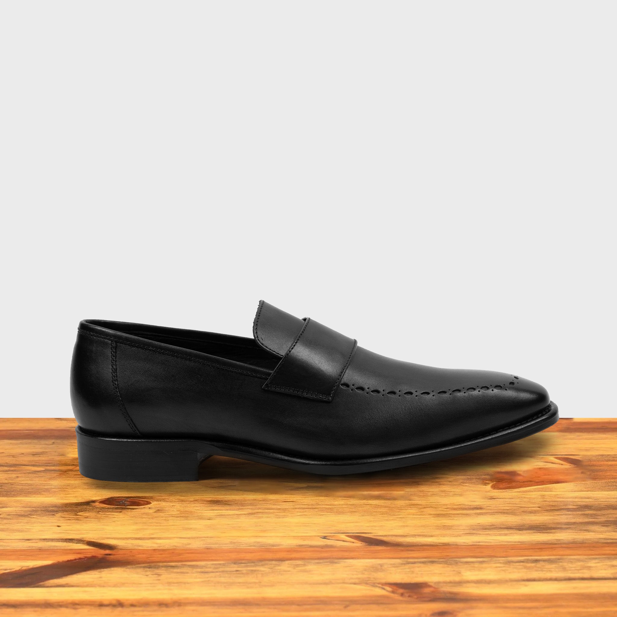 5712 Leather Dress Loafer – Calzoleria Toscana, Blue / 47 EU