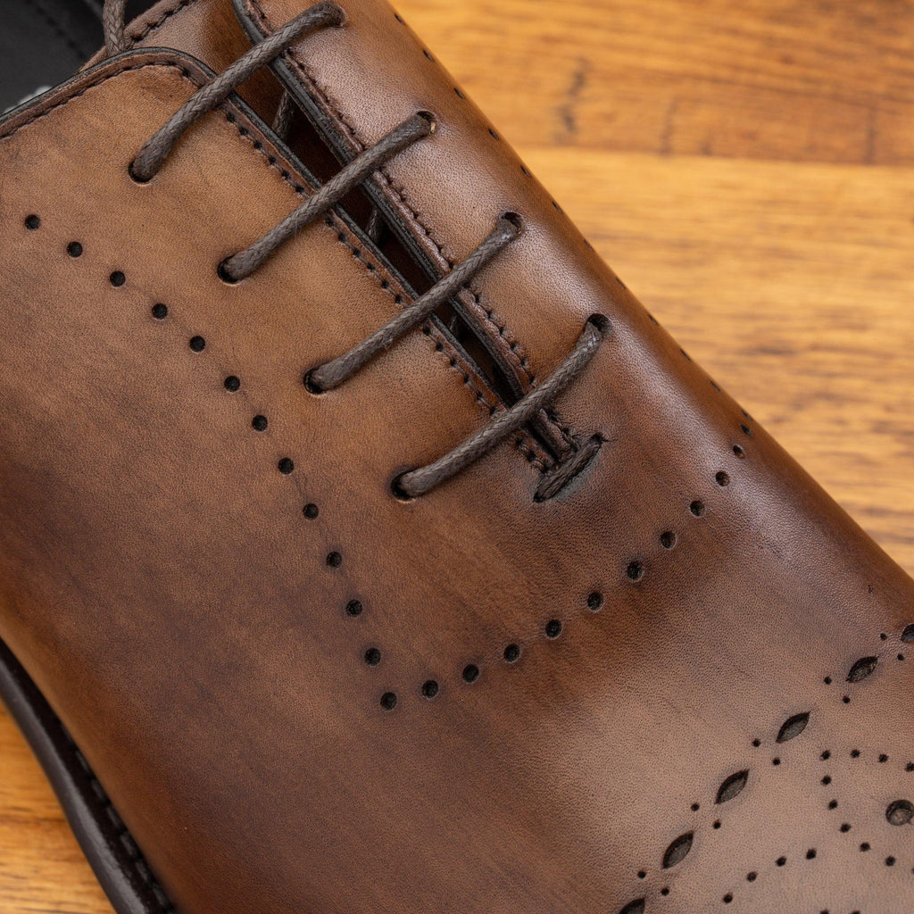 Up close picture of the 4 eyelet of 5246 Calzoleria Toscana Cerris Wholecut Lace-up