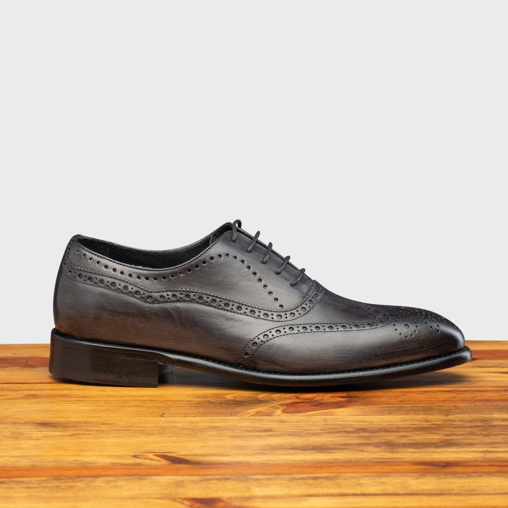 grey wingtip dress shoes Caporicci 921 Suede Wingtip Oxfords Grey