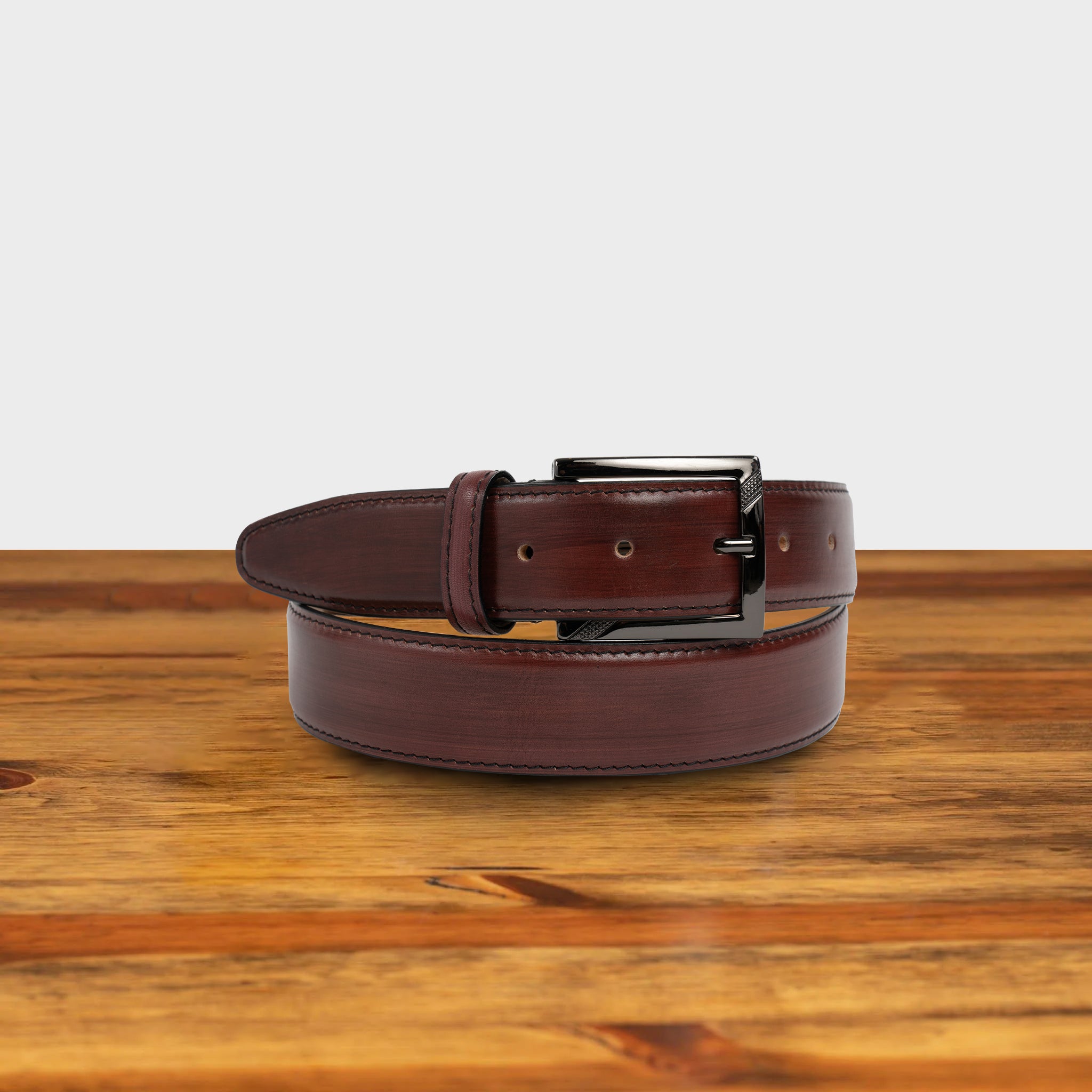 C1450 Calzoleria Toscana Leather Dress Belt, Porpora / 38 C1450 Calzoleria Toscana Leather Dress Belt, Porpora / 38