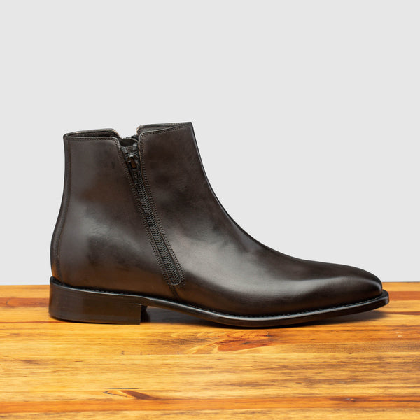 Q337 Calzoleria Toscana Onice Double Zipper Boot - Toscana USA