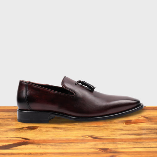 Toscana Italian Burgundy Leather Shoes for Men - Toscana USA Toscana Italian Burgundy Leather Shoes for Men - Toscana USA
